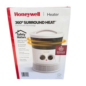 Honeywell 360 Surround Heat Portable Fan Forced Heater White HHF360WWMV2 NEW